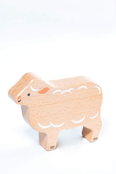 Figurka drewniana Owca