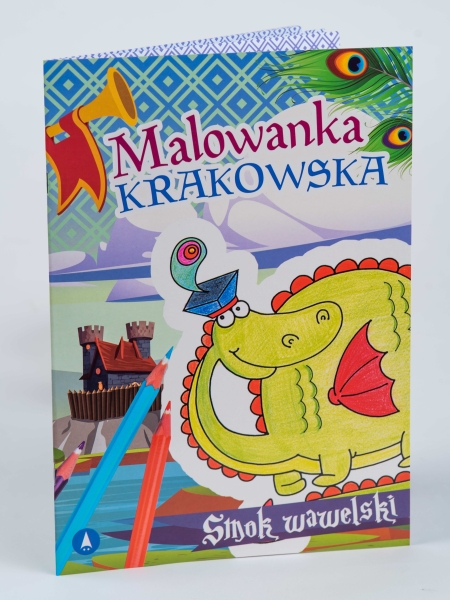 Malowanka krakowska. Smok wawelski