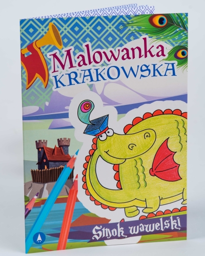 Malowanka krakowska. Smok wawelski