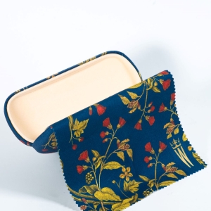 Etui na okulary ze ściereczką z motywem kwiatów - 3