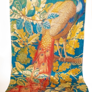 Szal jedwabny Milanówek paw 90x200 cm - 4