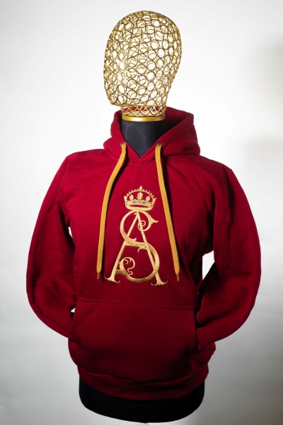 Bluza z kapturem bordowa | Rozmiar XXL